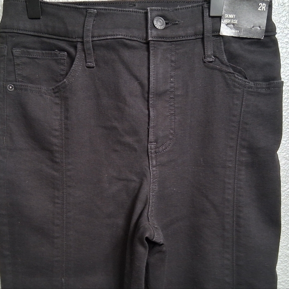 NWT Express High Rise Skinny Black Jeans    Size 2R - Picture 2 of 11